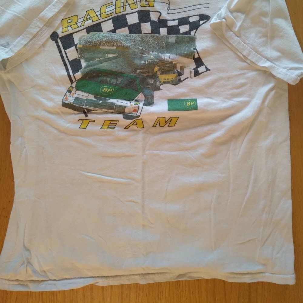 Vintage BP Racing Team Stock Car T-Shirt - Picture 3 of 7
